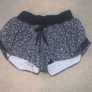 Black and white hotty hot shorts
